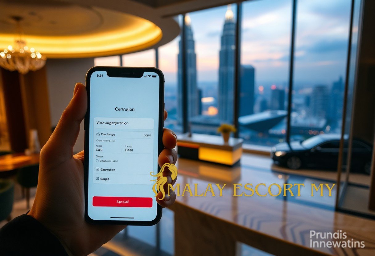 Centrution app on a phone with city skyline view